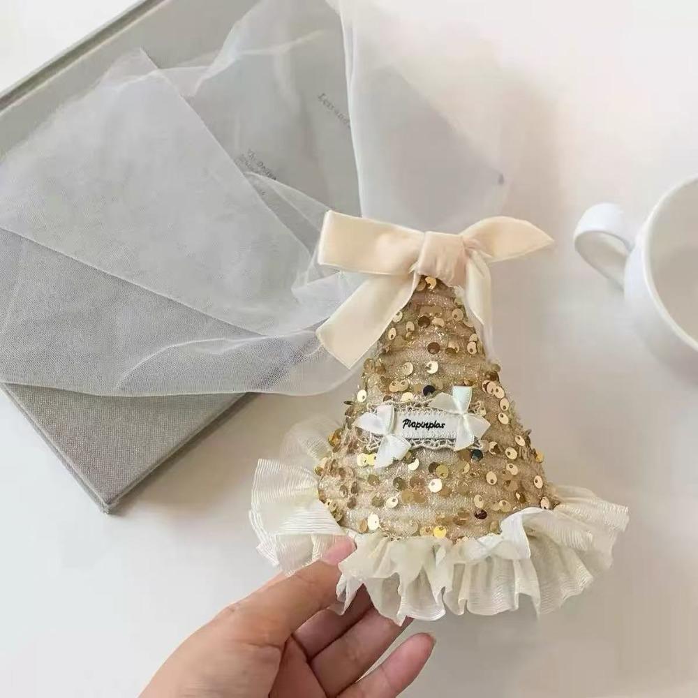 Velvet Birthday Hat Hairpin Mesh Sequined Hat Cute Birthday Cap  Children s золотой