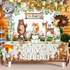 BORAMDO Woodland Animals Baby Shower Decoration Pack Forest Animal Neutral Gender Reveal Party Supplies Woodland Themed Birthday Party Ideas Set 106