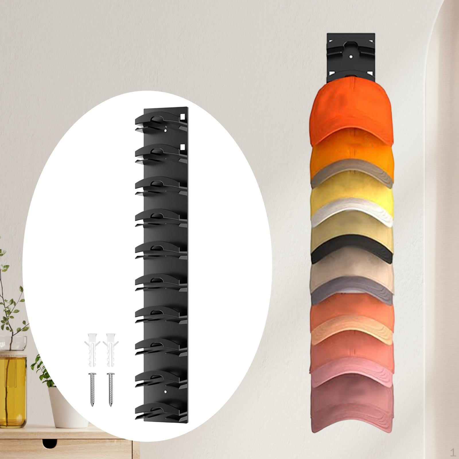 

Органайзер для бейсболок, вешалка для шляп, компактный держатель для хранения шляп для стирки чёрный