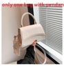 Pu Small Square Bag With Top Flap For Casual Daily Use