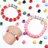 100pcs Acrylic Square Beads 7mm Solid Color Loose Spacer Bead for DIY Bracelet  Necklace Phone Chain  Handmade Beaded Supplies