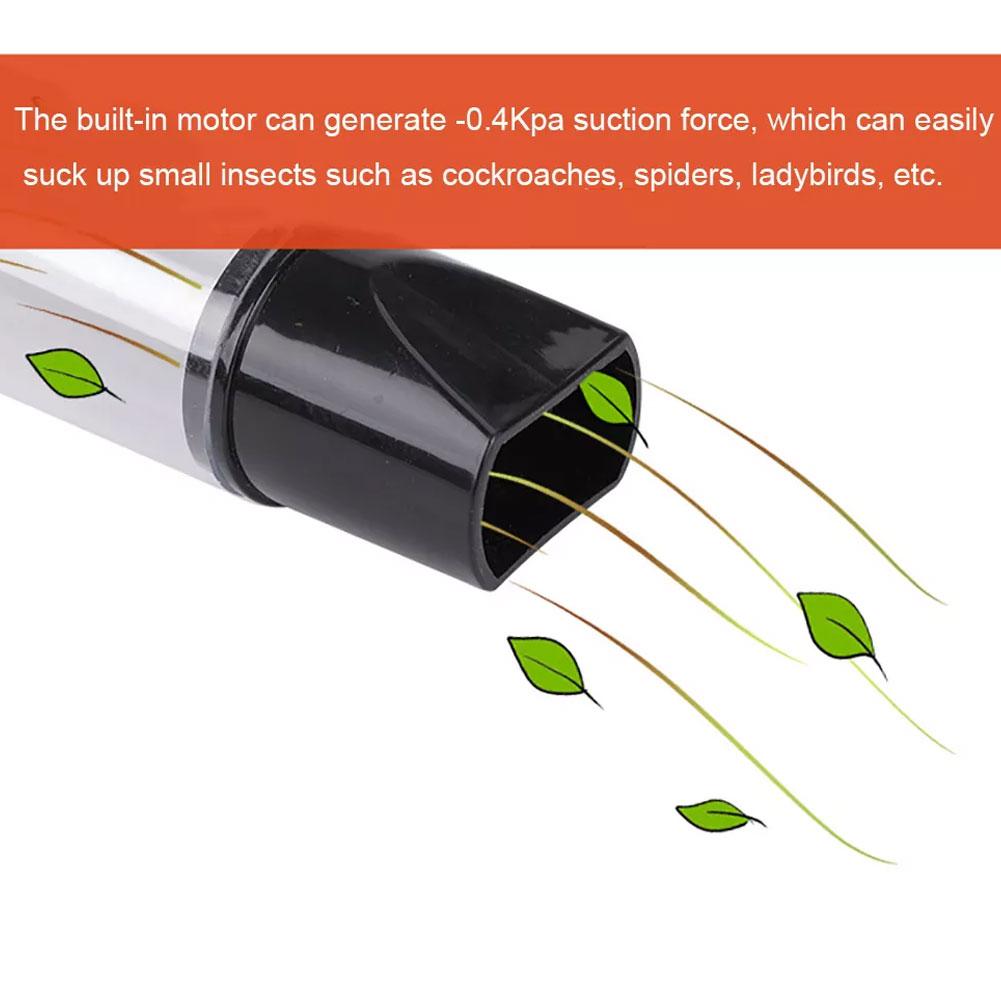 Portable Insects Catcher Suction Trap Tube Handheld Insects Fly Household Catcher Vacuum Fly Vacuum Bug Cleaner A8B3