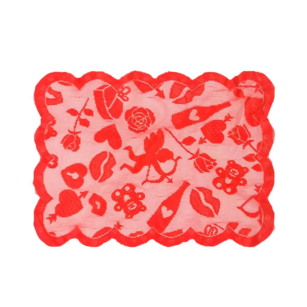 Valentine's Day Decorations, Heart Lace Tablecloth, For Banquets, Engagements, Weddings, Home Dining Table