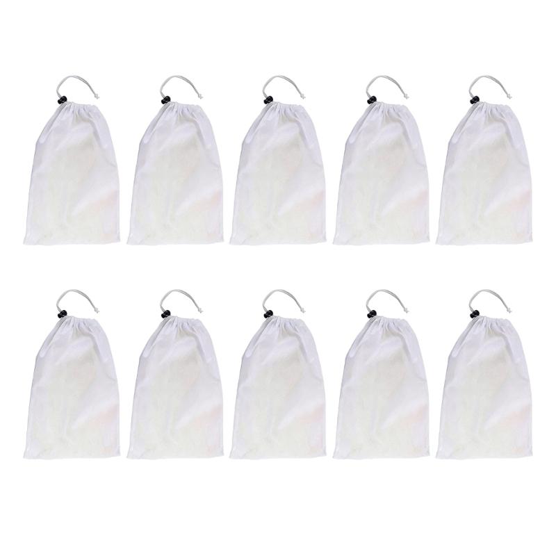 Pool Vacuum Replacement Mesh Bags with Locking Cord Fine Mesh Pool Cleaner Bags Outdoor Pool Accessories Enduring