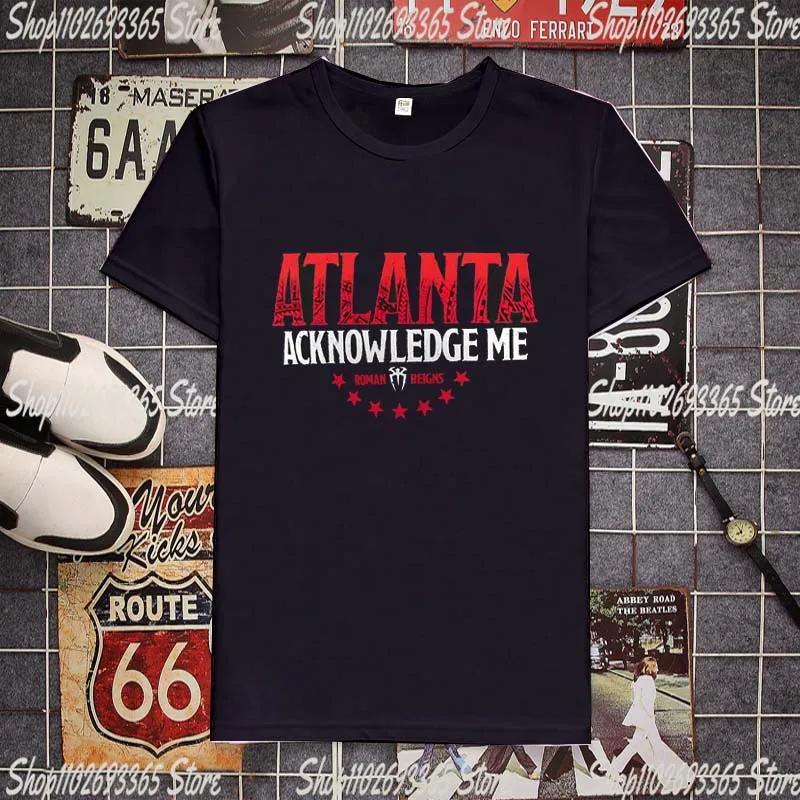 

Черная футболка RoUnisex Reigns Acknowledge Me Atlanta от Unisex