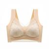 Reggiseni da donna Intimo senza fili Bralette da notte Reggiseno monopezzo in tinta unita Leggero e sottile senza ferretto Comodo gilet senza cuciture in pizzo