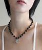 Rubati Black Onyx Ammonite Necklace