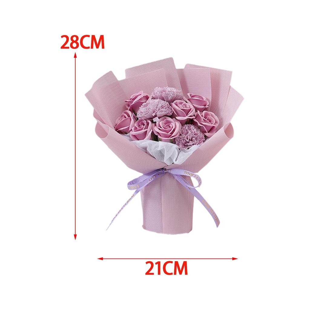 Růžové kytice Středový prvek Mýdlová květina pro Festival Den matek Zásnuby