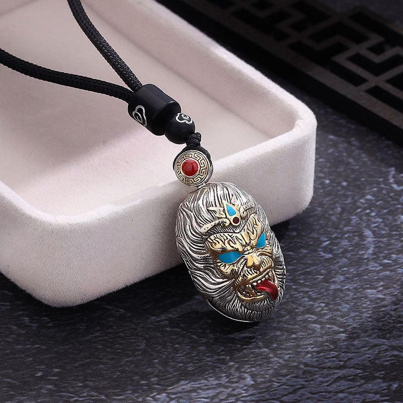 Necklace Sun Wukong S Retro Trendy Men and Women Fighting Victory Buddha Pendant
