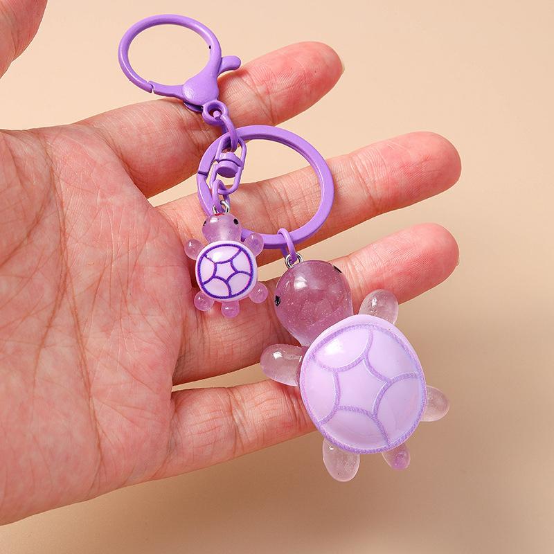 Cartoon Little Turtle Keychain Cute Anime Figures Pendant Keychain Exquisite Backpack Decoration Accessories Gifts