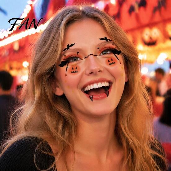Scary Makeup Kits for Adults Halloween Face Tattoo Stickers, Waterproof Decals Party, Facial Stickers Temporary Wound Scar Body Art Kids Cosmetic