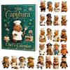 Novelty Gift for Capybara Lovers 2026 Christmas Advent Calendars, 24 Days Countdown with Creative Desk Accessories Cute 2D Hanging Ornaments, Holiday