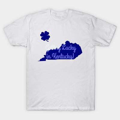 T-Shirt Damen Glücklich in Kentucky Harajuku Print Kawaii T-Shirt Sommer Kurzarm Damen T-Shirt Top Tee