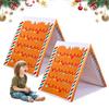 Gingerbread Christmas Tent 43" X 33" Brown Christmas Sleepover Tent for Kids Gingerbread Play Tent House for Indoor Holiday Party