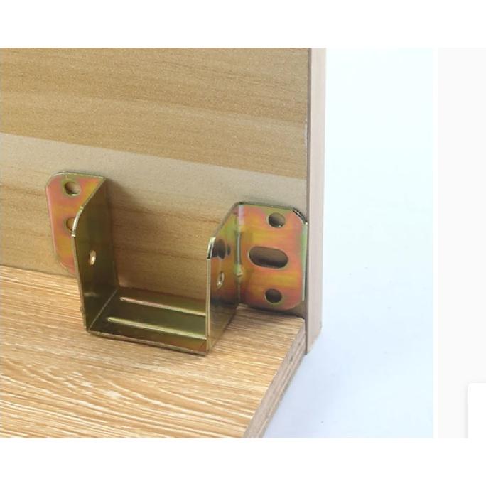 8pcs Bed Beam Support Metal Stand Wooden fixed Connector Thicken bed hinges Hook Corner Code Furniture Hardware Accessories