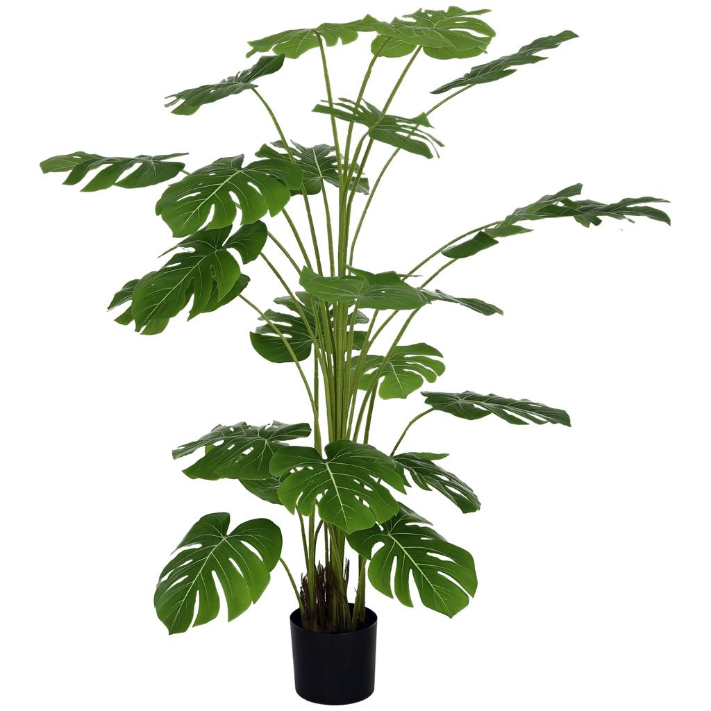 180 Cm Artificial Plant, with Planter, Artificial Moss, Indoor Plant for Living Room, Realistic Look, Green