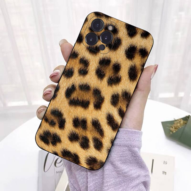 Fashion Tiger Leopard Print Phone Case Silicone Soft For Iphone 14 13 12 11 Pro Mini XS MAX 8 7 6 Plus X 2020 XR Shell