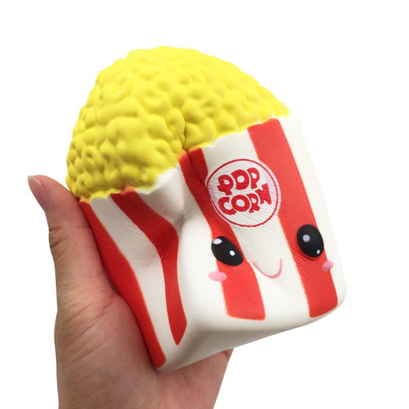 Jouet Squishy Pop Corn à Montée Lente Squeeze Jouet Parfumé Soulagement du Stress Pour Enfant Jouet Cadeau Amusant