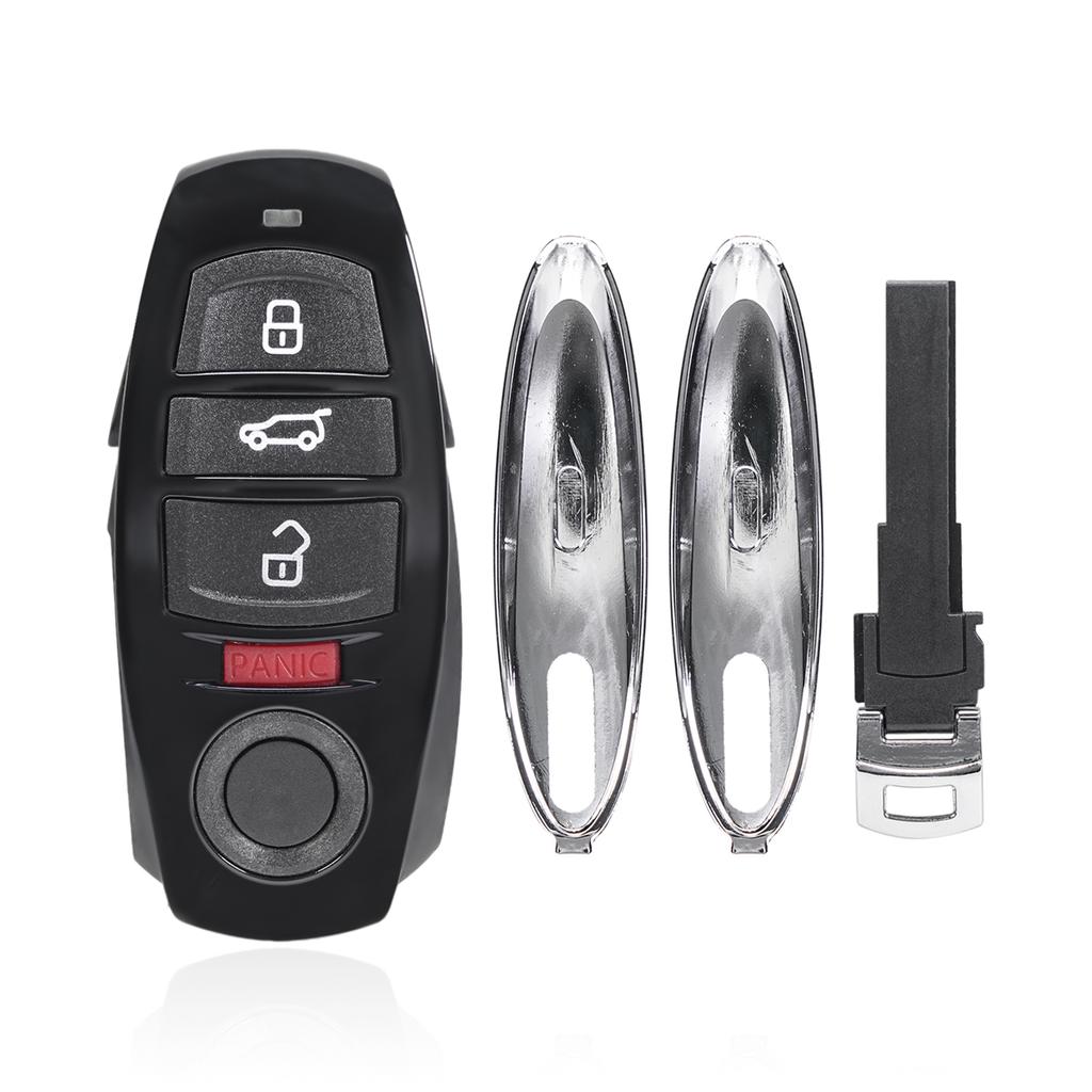 433Mhz 3+1Buttons Smart Car Remote Key with ID46 / PCF7945 Chip Fit for V-W Toua-reg 2010-2014