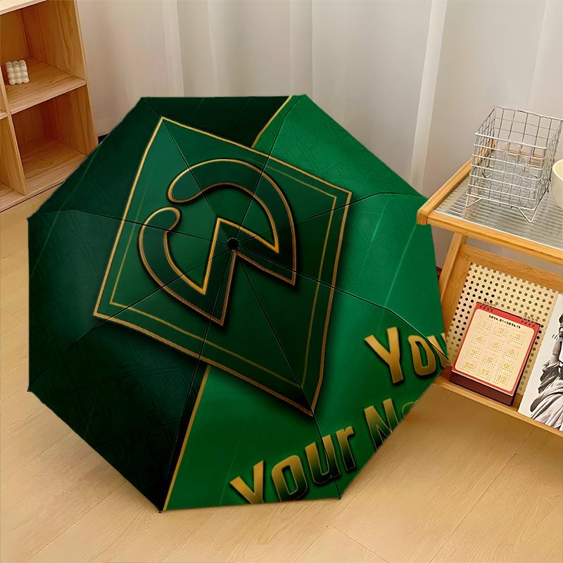 Werder Bremen FC Automatic 3‑Fold Umbrella 8‑Rib Windproof Folding Umbrella Sun Rain Protection For Outdoor Travel Daily Use
