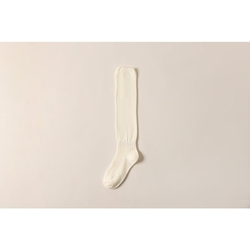 

Однотонные утягивающие носки, женские гольфы, длинные носки на весну и осень, высокие носки, носки выше колена 1 pair молочный белый