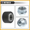 Universal Wheel Stud Installer Tool, Tire Stud Tool, M12x1.25 M12x1.5 M14x1.5, Iron, with 3/4" Hex Wheel Lug Nuts, Silver Tone, 1 Set Replacement