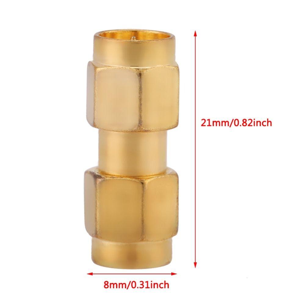 5PCS Durable Straight Plug SMA Male Connector Gold Gold Plated Coaxial Connector SMA Male Adapter Coaxial Systems