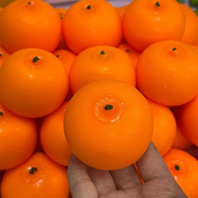 Quetschbare Orange Quetsch Fidget Spielzeug Kreativer Weicher Baustein Füllung Stressball Spielzeug ASMR Sensorisch Anti-Stress Spielzeug für Erwachsene