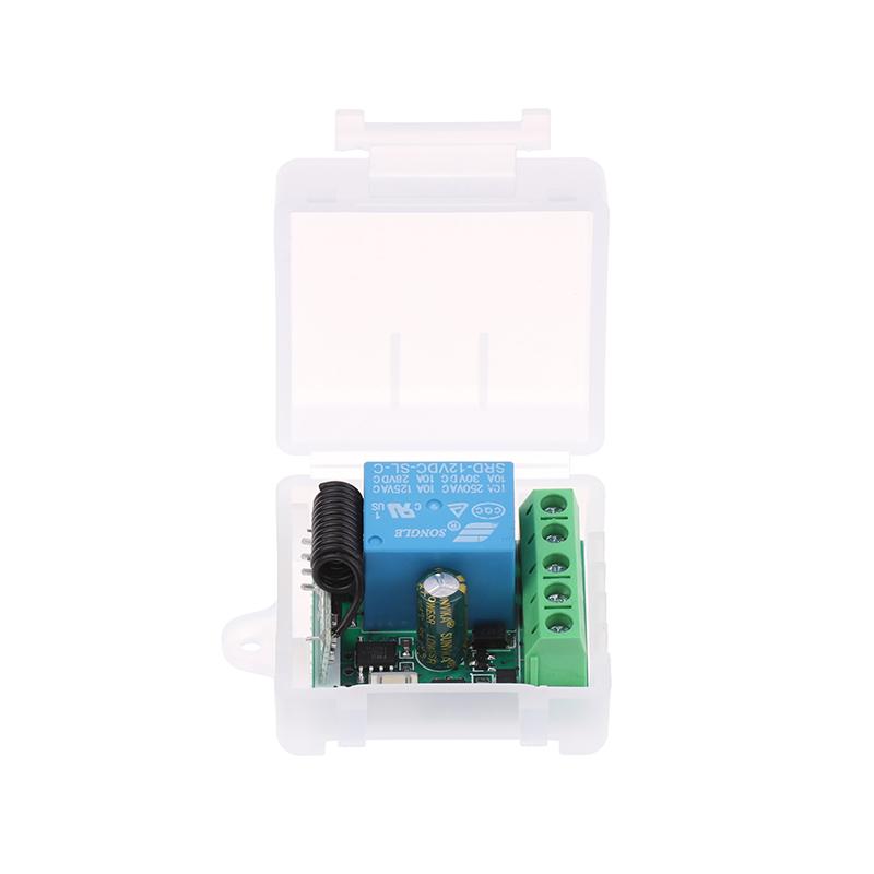 Universal Gate Remote Control Switch Dc 12V Rf 433 Mhz Asking Code Relay Receiver Diy Mini Module For Garage Door Led Lighting