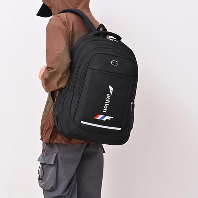 Mochila Escolar Estudiante Gran Capacidad Casual Color Sólido Material Oxford Hombre Nueva Mochila Bolso Simple Multifuncional