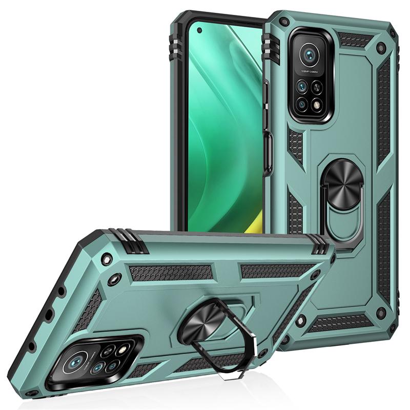 For Xiaomi Mi 10T 10 T Pro 5G Case Magnetic Metal Ring Holder Phone Case for Mi 10T Pro Mi10T Pro Mi 10T Lite Armor Back Cover