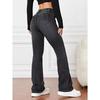 Mulheres comprimento total estiramento jeans calças de cintura alta calças retas senhoras casual longo jean pant