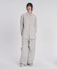SLOW RECORD HOUSE Parachute Flare Pants_Gray