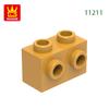 Ungiftig 122 Stück/Los 11211 Modifizierte 1x2 Steine mit Noppen an der Seite Bausteine Moc Farbige Zubehörteile Kompatibel Mit Ziegelsteinen Kinderspielzeug Montage