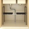 Huxiansen Kitchen Storage Rack, Under-Sink Organizer, Multi-Layer Extendable Cabinet Shelf, Countertop Pot Rack, Storage Shelf