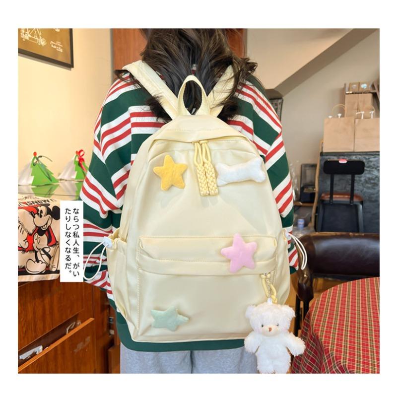 Schulrucksack für Mädchen, Mittelstufenschülerinnen, Oberstufenschülerinnen, schlichter Rucksack für Studentinnen, vielseitiger Mädchenrucksack, weniger Luxus