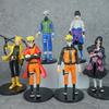 6pcs Naruto Anime Figure Shippuden Uchiha Sasuke Hatake Kakashi Namikaze Minato 18cm Action Figure Collection Model Toys Gifts