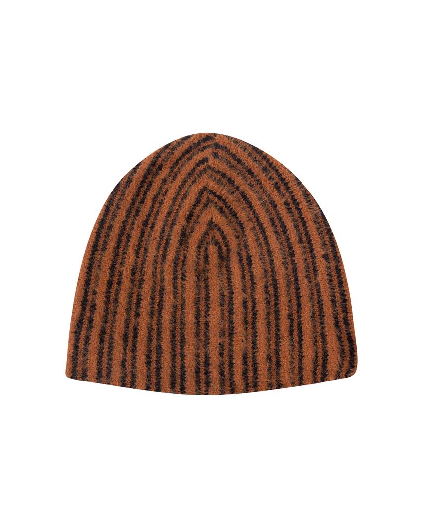 THEVINYLHOUSE Striped Beanie Orange (Vh2Dfuab24A)