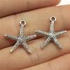 20pcs Conch Shell Starfish Connector Charms Pendants For Jewelry Making DIY Handmade Craft