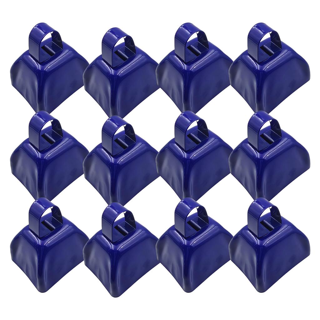 12 Pack Cowbells 3 Inch Metal Cowbell Noise Makers Sporting Events Small Cow Bell for Football Games Cheering