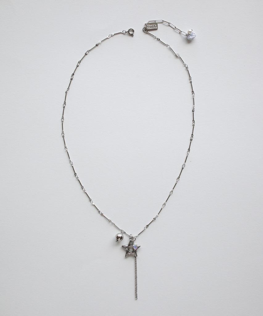 Merrymotive Vintage Star Point Bar Chain Necklace