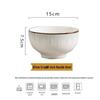 Bingyue Jingdezhen Ceramic 6-inch Noodle Bowls (5-Pack)