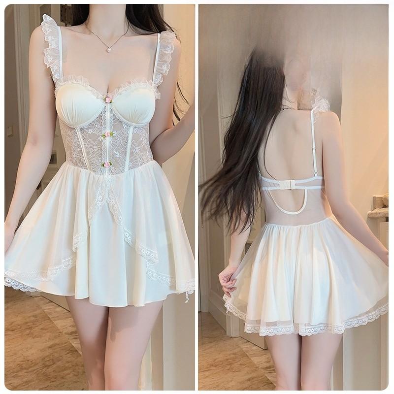 Ladies Satin Sleepwear Set With Deep V Neck And Padded Sleeveless Design For Home And Hotel Comfort