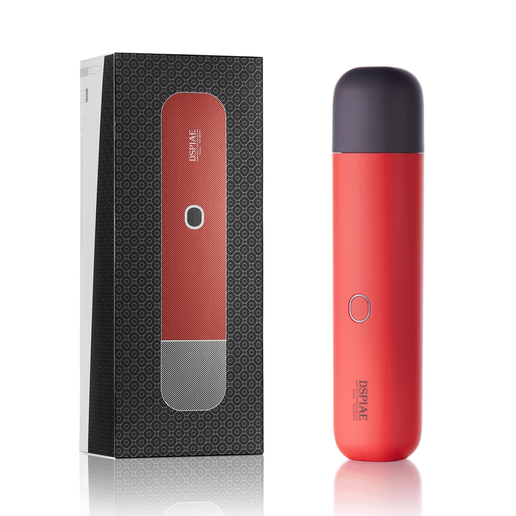 

DSPIAE HC-V Ручной беспроводной пылесос с электроинструментом 70 Вт Ручной очиститель для твердых полов Регулируемый 2600 мАч*2 5 В Красный красный