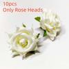 10pcs 3D Dew Drops Artificial Rose DIY Elegant Flower Arrangement  Home Decor