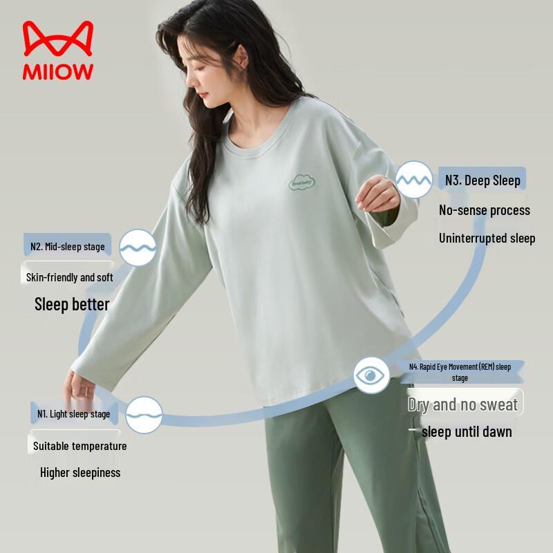 MaoRen Couple Pure Cotton Pajama Set