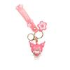Anime Cartoon Cute Cherry Blossom Season Keychain Creative Pink Hello Kitty Doll Schoolbag Small Gift Pendant
