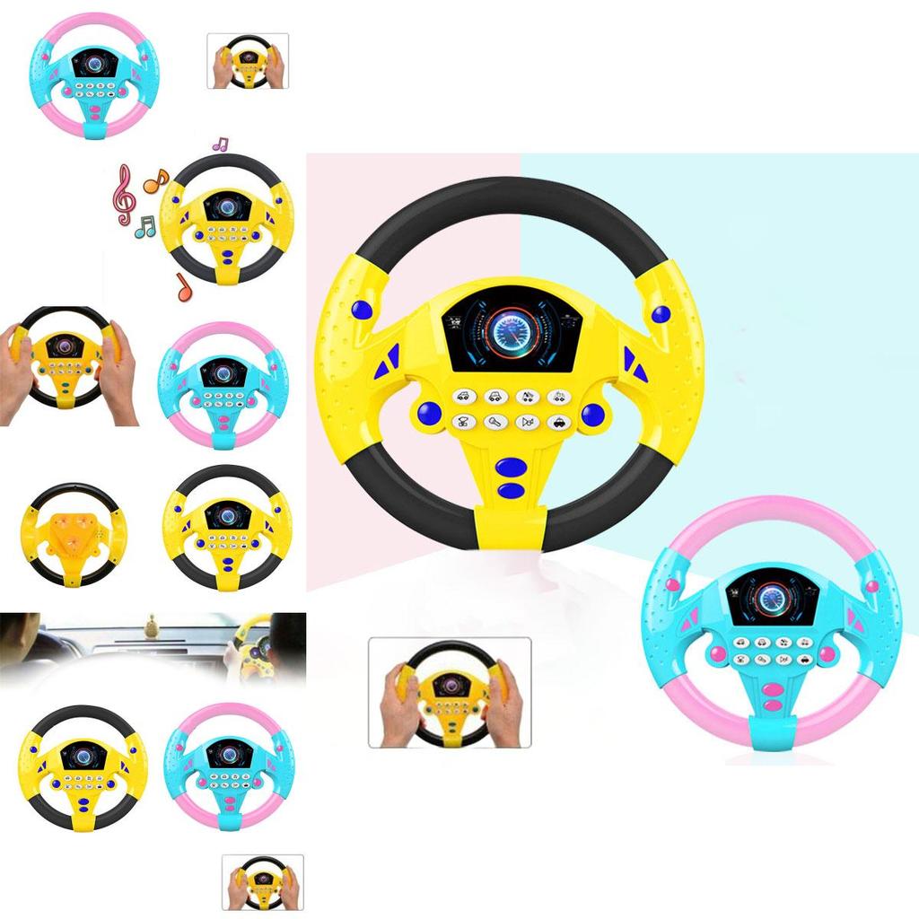 Children's Interactive Steering Wheel Toy Simulated Car Driving Experience Educational Early Learning Toy Tiktok Popular Toy