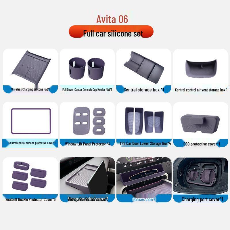 Avatr 06 Wireless Charging Pad Silicone Anti-slip Dustproof Mat - Original Car Color