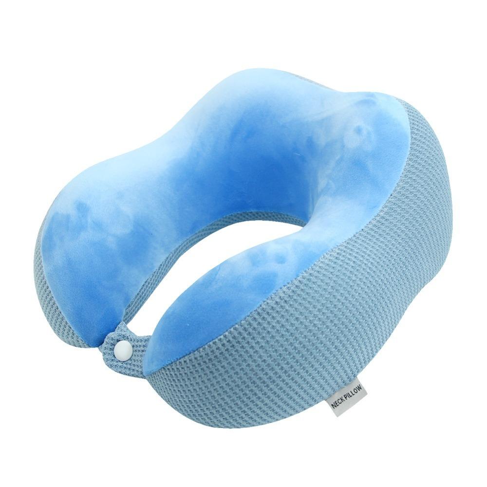 Slow Rebound U-shaped Pillow Soft Neck Support Durable Travel Pillow  Car